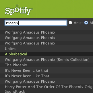 Spotify Search